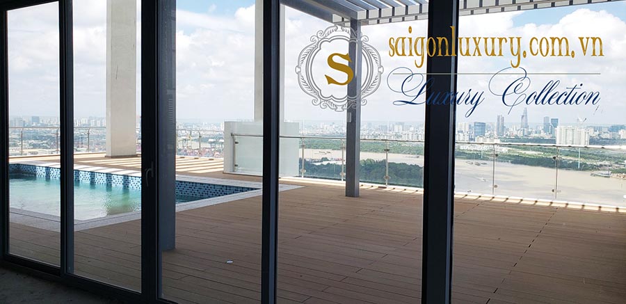 Thực tế căn hộ Penthouse Đảo Kim Cương (Hiện trạng bàn giao thô, hoàn thiện hồ bơi)