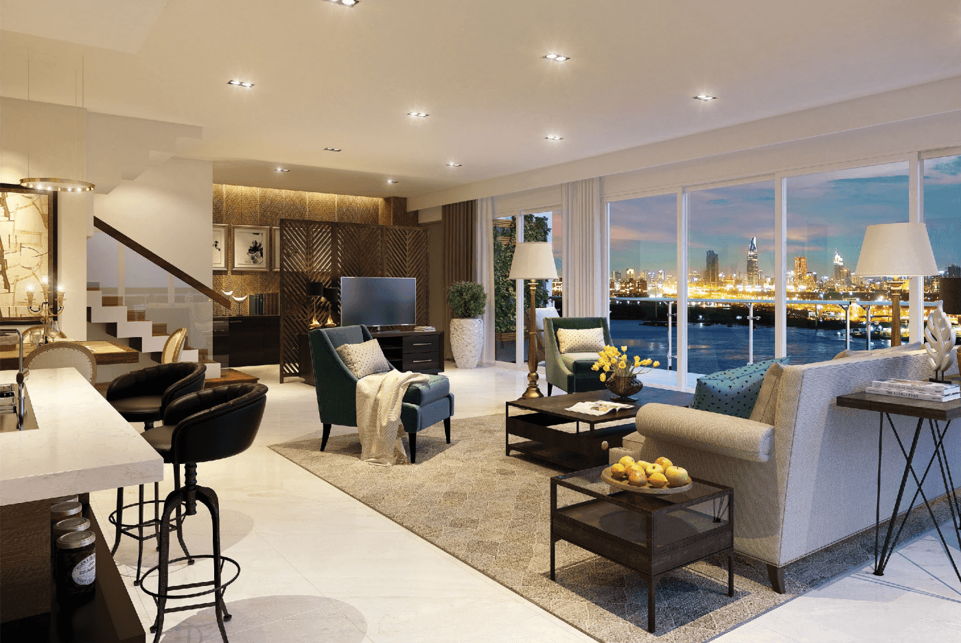 The large-sized Brilliant apartment is the right choice for homeowners who love spacious, comfortable living space.