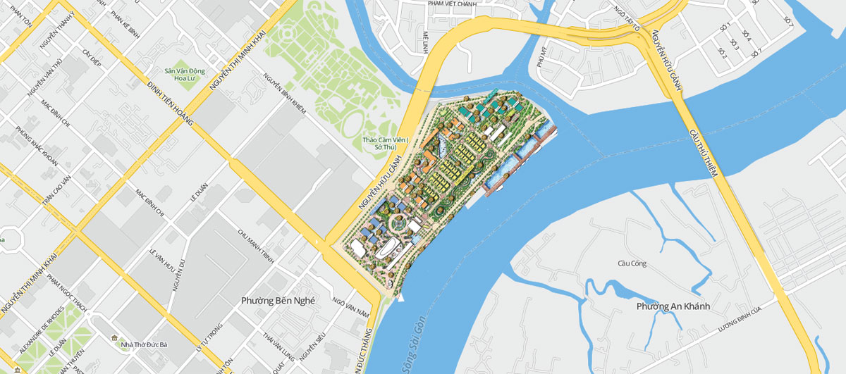 Location of Grand Marina Saigon