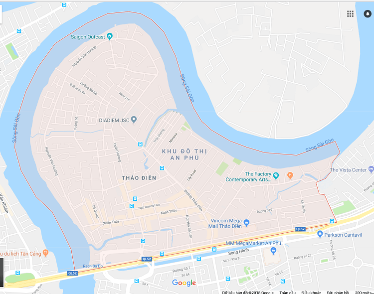 Vị trí khu Thảo Điền