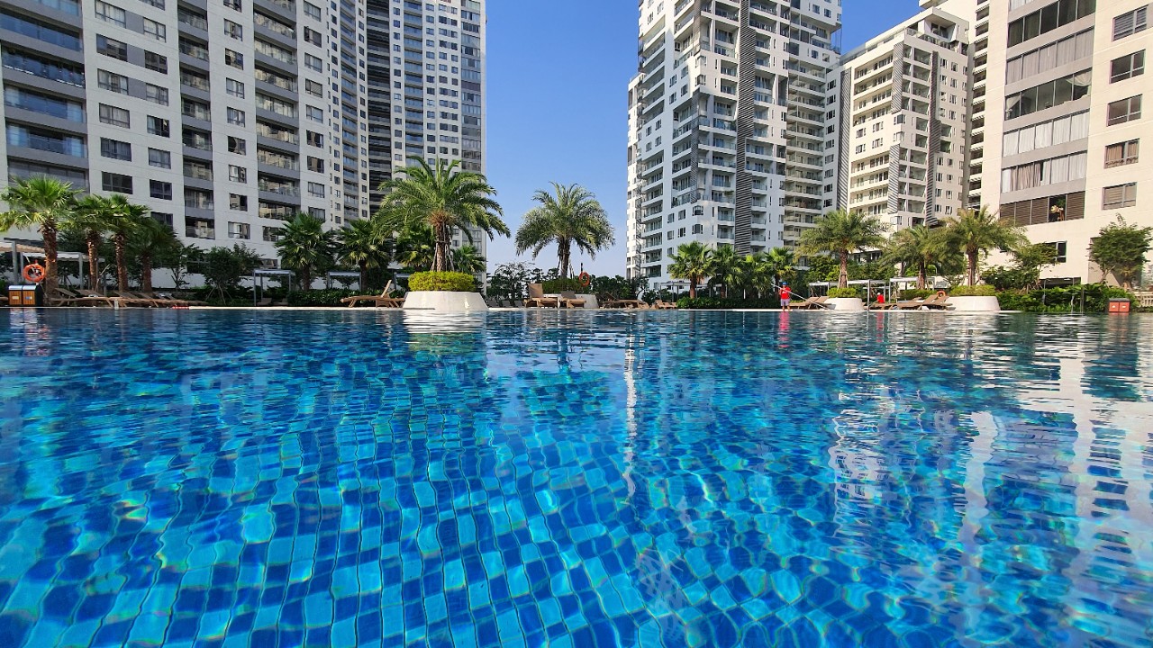 Hồ bÆ¡i Resort tại Äảo Kim Cương