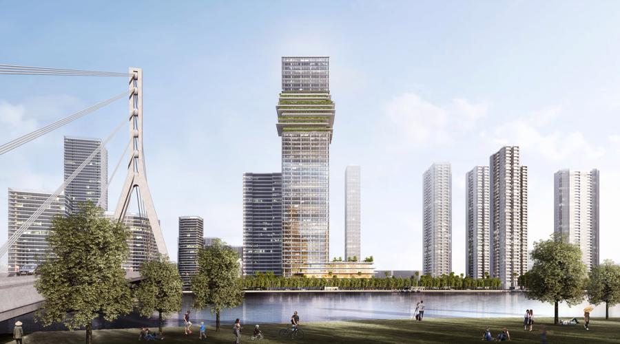 Iconic architecture of The Sun Tower