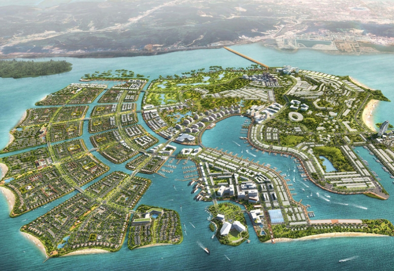Perspective of Viva Land's Tuan Chau island project