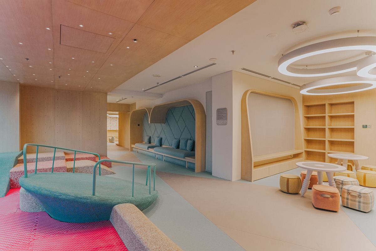 Children's clubhouse area with premium space for future CEOs.