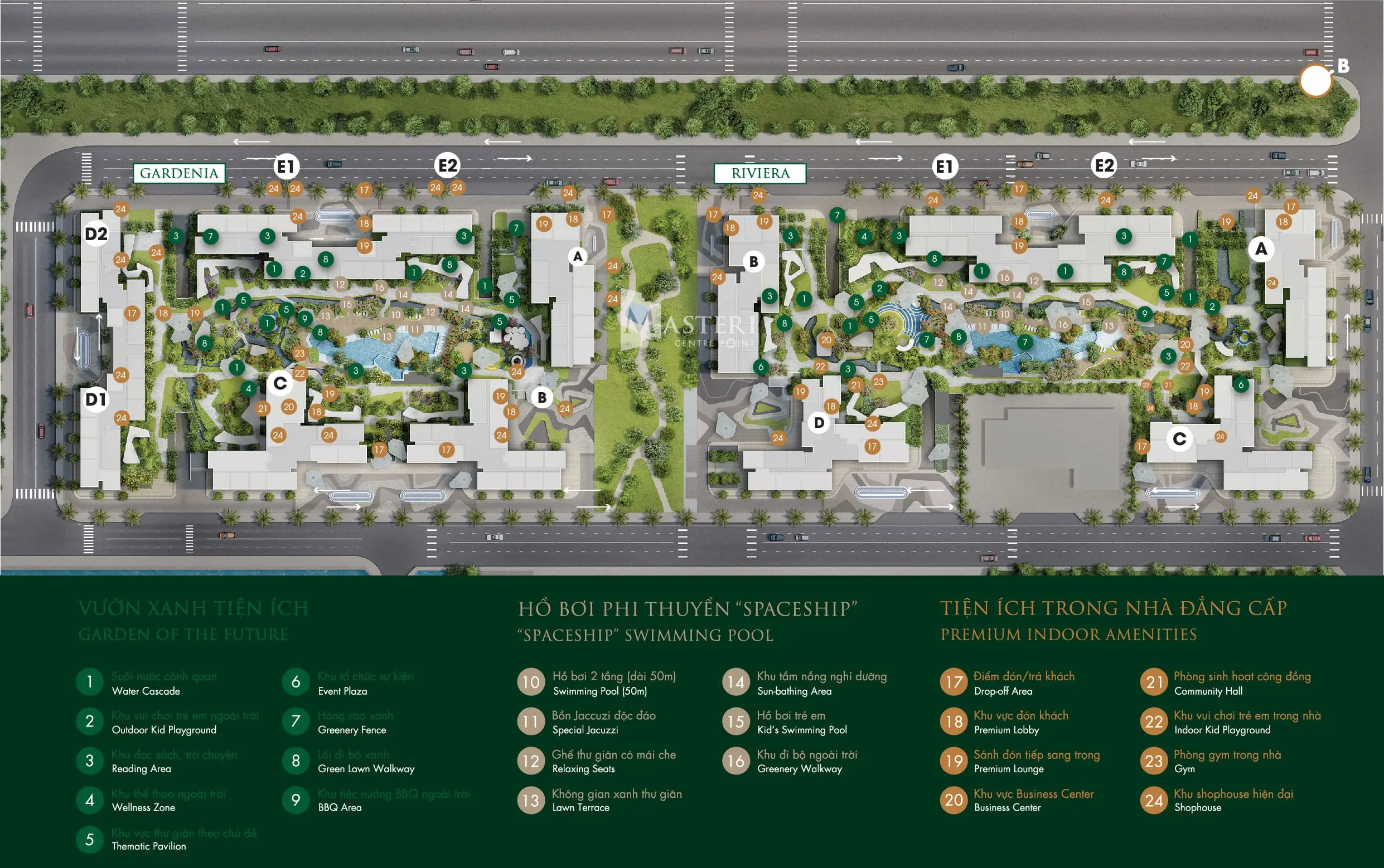 Masteri Center Point internal utility plan