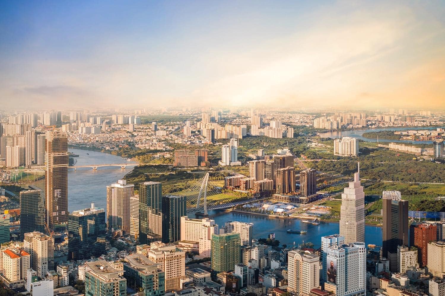 Actual image of Metropole Thu Thiem project